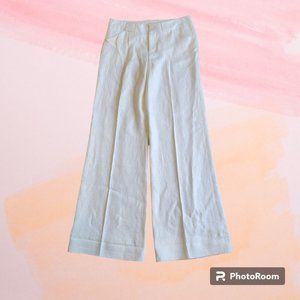 Elijah - NWT Coated Linen Ivory Pant (rare)